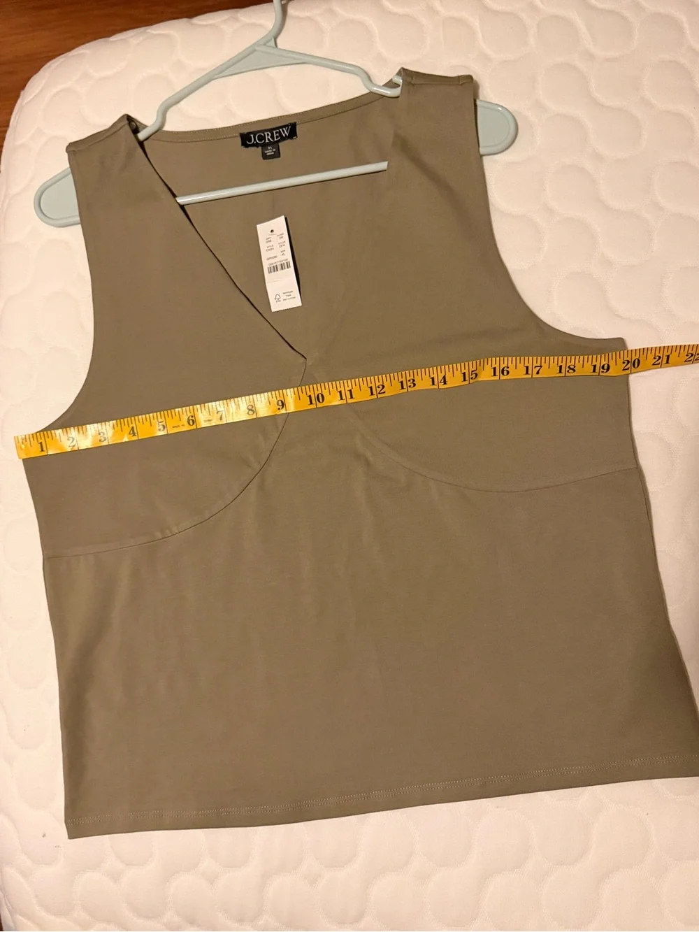J. Crew Stretch Cotton-Blend V-Neck Top